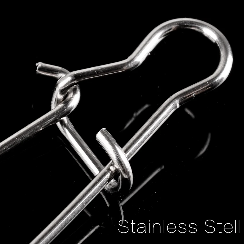 Lote de Señuelos de Pesca con cierre rápido, barril giratorio enganchado, conector Pin de 9mm-43mm, 100 unidades - imagen 5