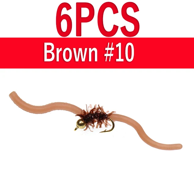 6pcs brown