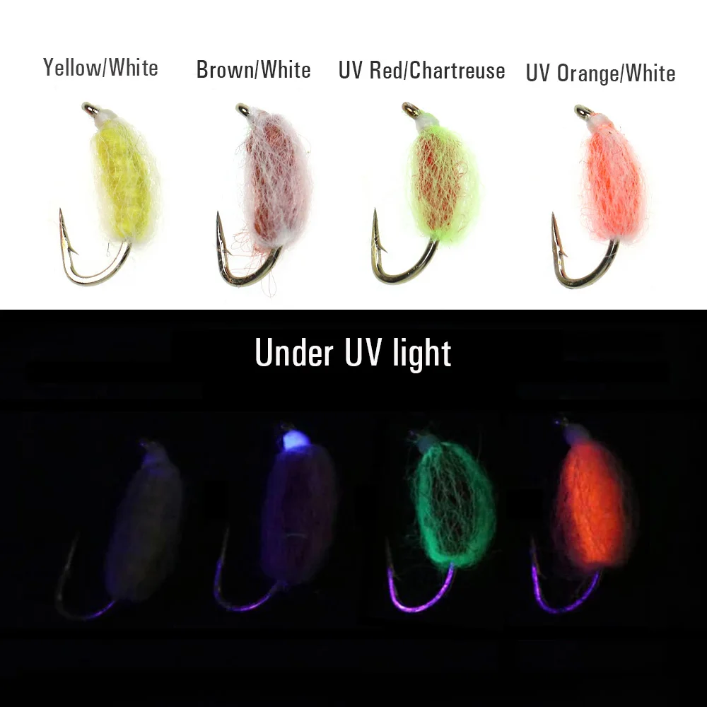 Wifreo-huevo de trucha, Mosca de cristal glo Ball Bug, huevo ovalado de pesca, moscas, huevo de ordeño, salmón, trucha, aparejos de pesca - imagen 3