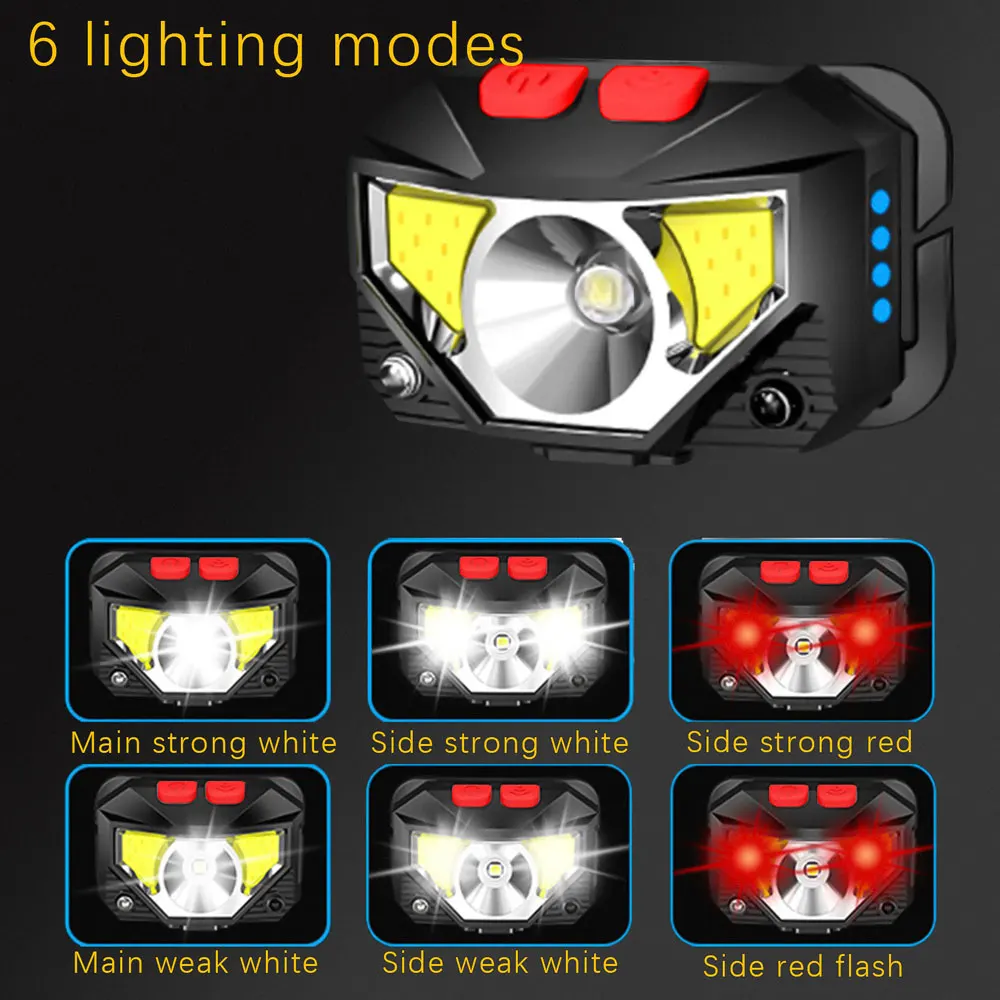 Linterna frontal LED recargable pesca – alta autonomía - imagen 3