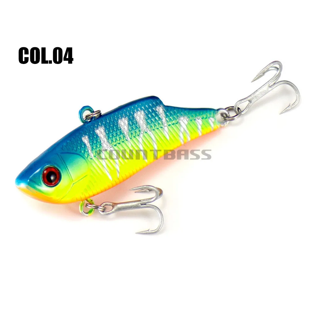 Señuelos de pesca con vibración Countbass 55mm 2-11/64 "10g 23/64 oz., hundimiento sin labios Crankbait Wobbler cebo duro Vib sonajero para lubina