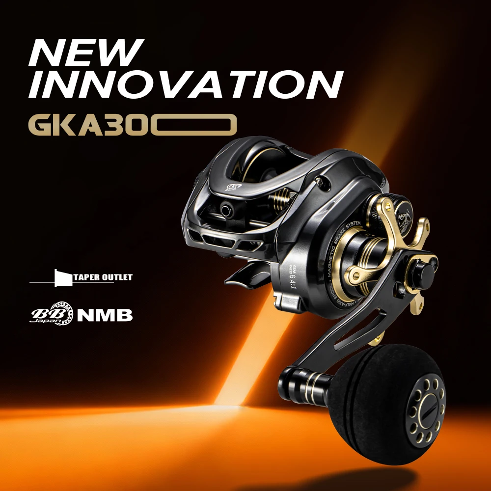 Carrete Baitcasting SOLOKING GKA300 – 9.5 kg de drag y engranaje 6.4