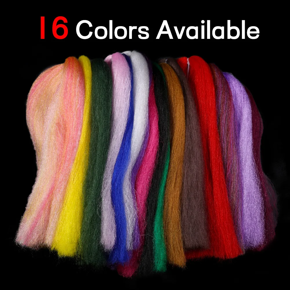 Bimoo, 2 paquetes de 50cm de pelo largo EP, fibra de pececillo sedoso, Material sintético suave para serpentina, Baitfish, Lucio, salmón, Steelhead, atado de moscas - imagen 5