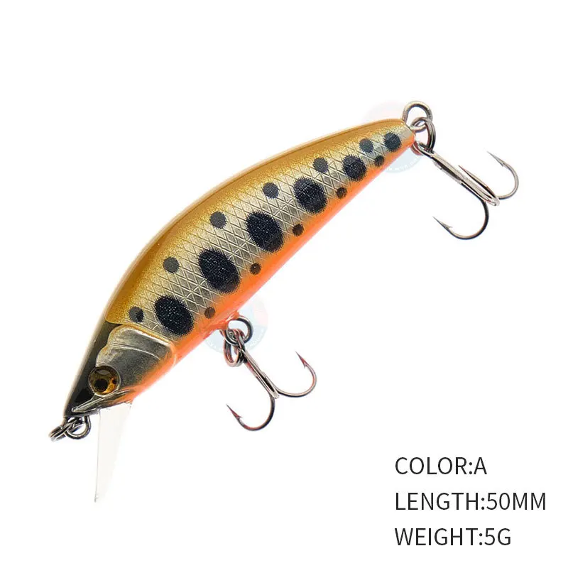 1 Uds 50mm 5g cebo de pesca hundimiento Twitch cebo Minnow señuelo Isca Artificial Peche trucha señuelo de pesca Wobbler pesca - imagen 3