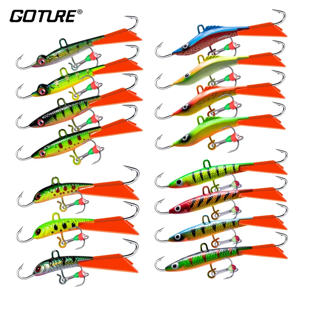 Goture-señuelo de pesca en hielo, cebo profesional para trucha, lubina, Lucio, Carpa, 5 tipos a elegir, nuevo estilo