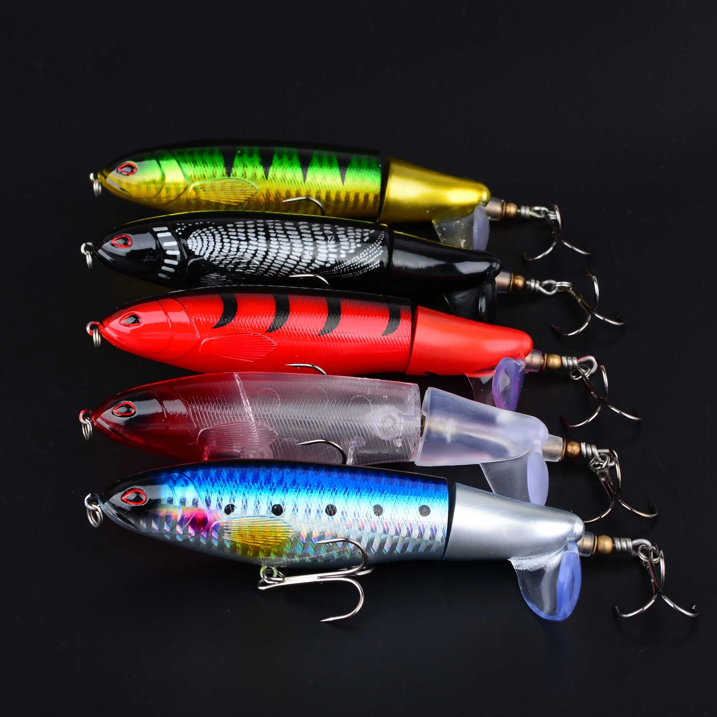 Whopper Plopper crankbait de superficie con cola giratoria - imagen 5