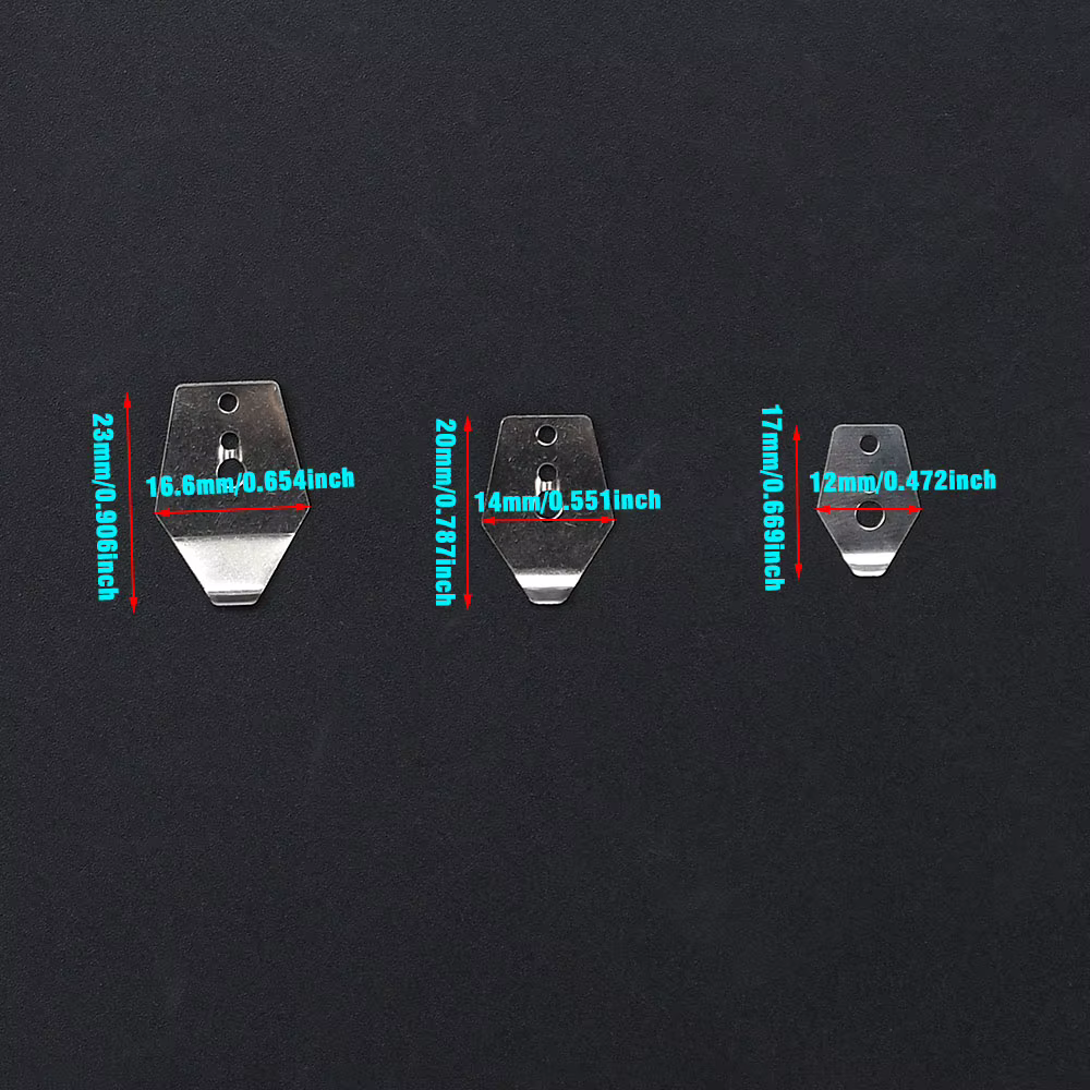 MNFT Placas metálicas para atado de moscas y streamers