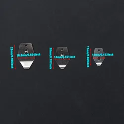 MNFT Placas metálicas para atado de moscas y streamers