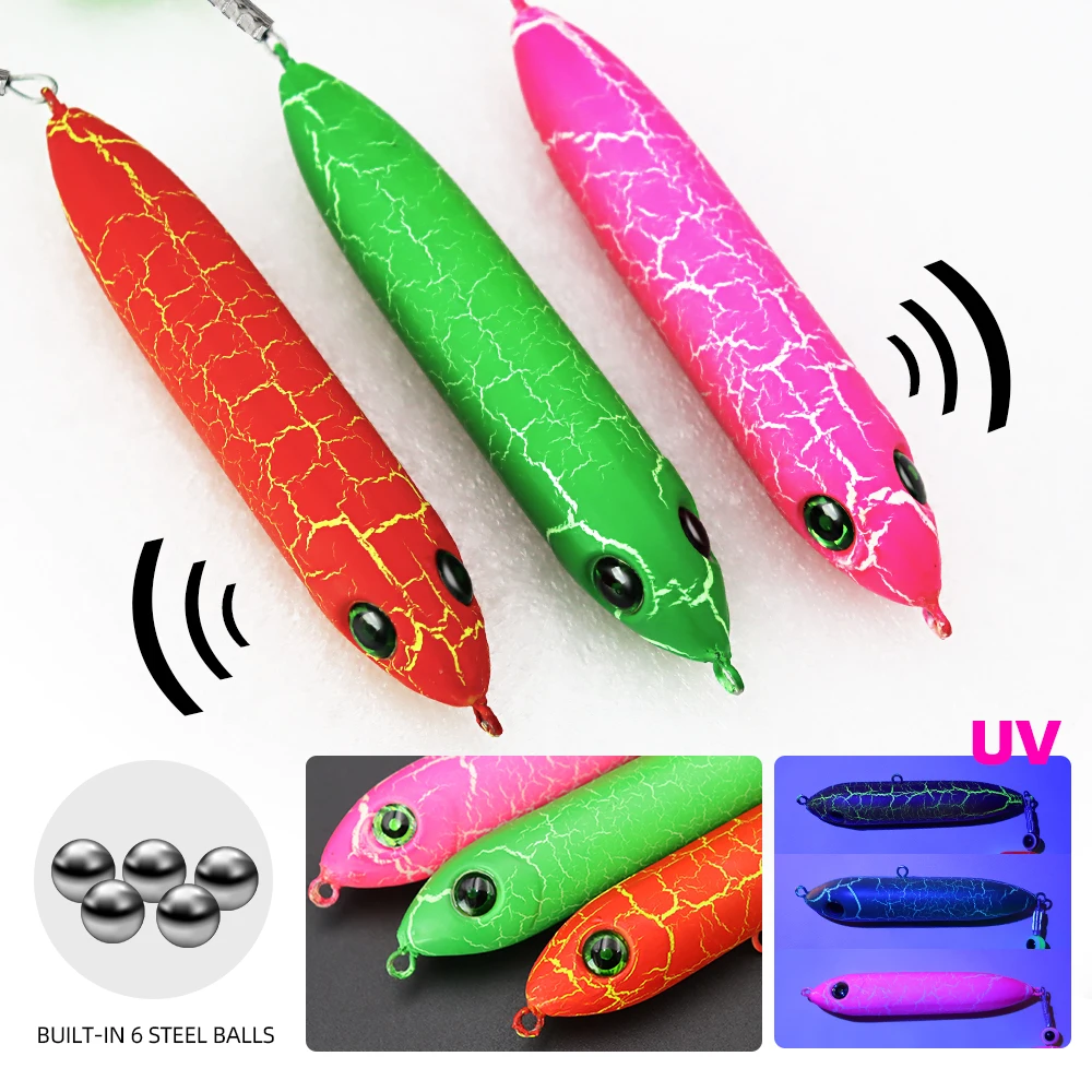 ZYZ 1 pieza de aparejos de bagre con 6/0 #   7/0 #   8/0 #   Ganchos circulares luminosos, cebo falso, flotador y cuentas de timbre, Ideal para cebo de pesca de bagre - imagen 4