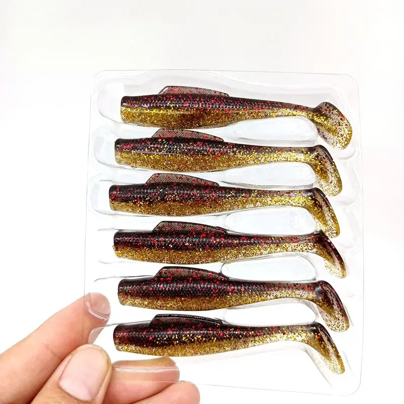 Duoduoyu Swimbait Lubina Wobbler Flotante Cola T TPE - imagen 2