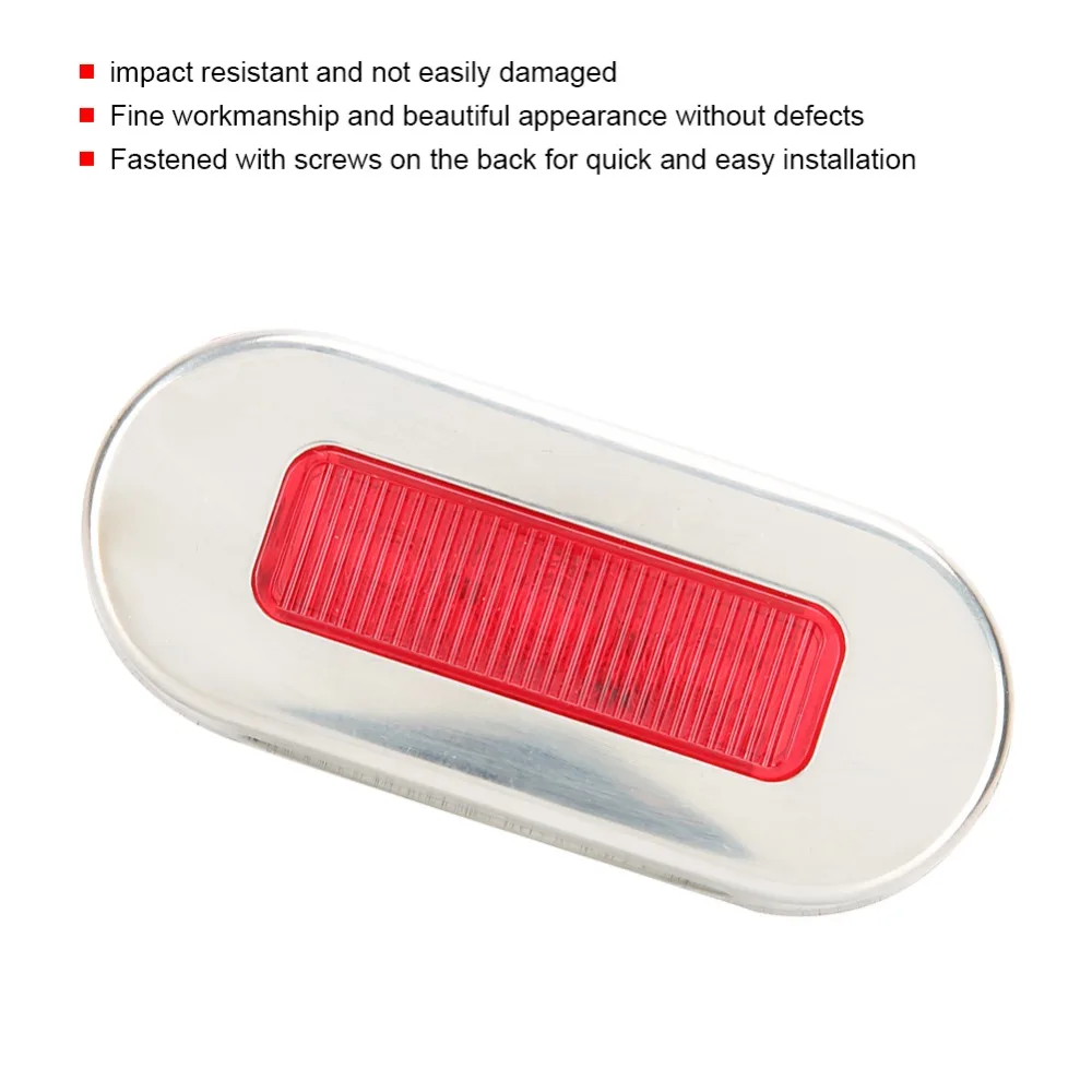 Luz de señal LED marina de grado marino de 12V, indicador de navegación impermeable de acero inoxidable, luz de navegación para barco - imagen 4