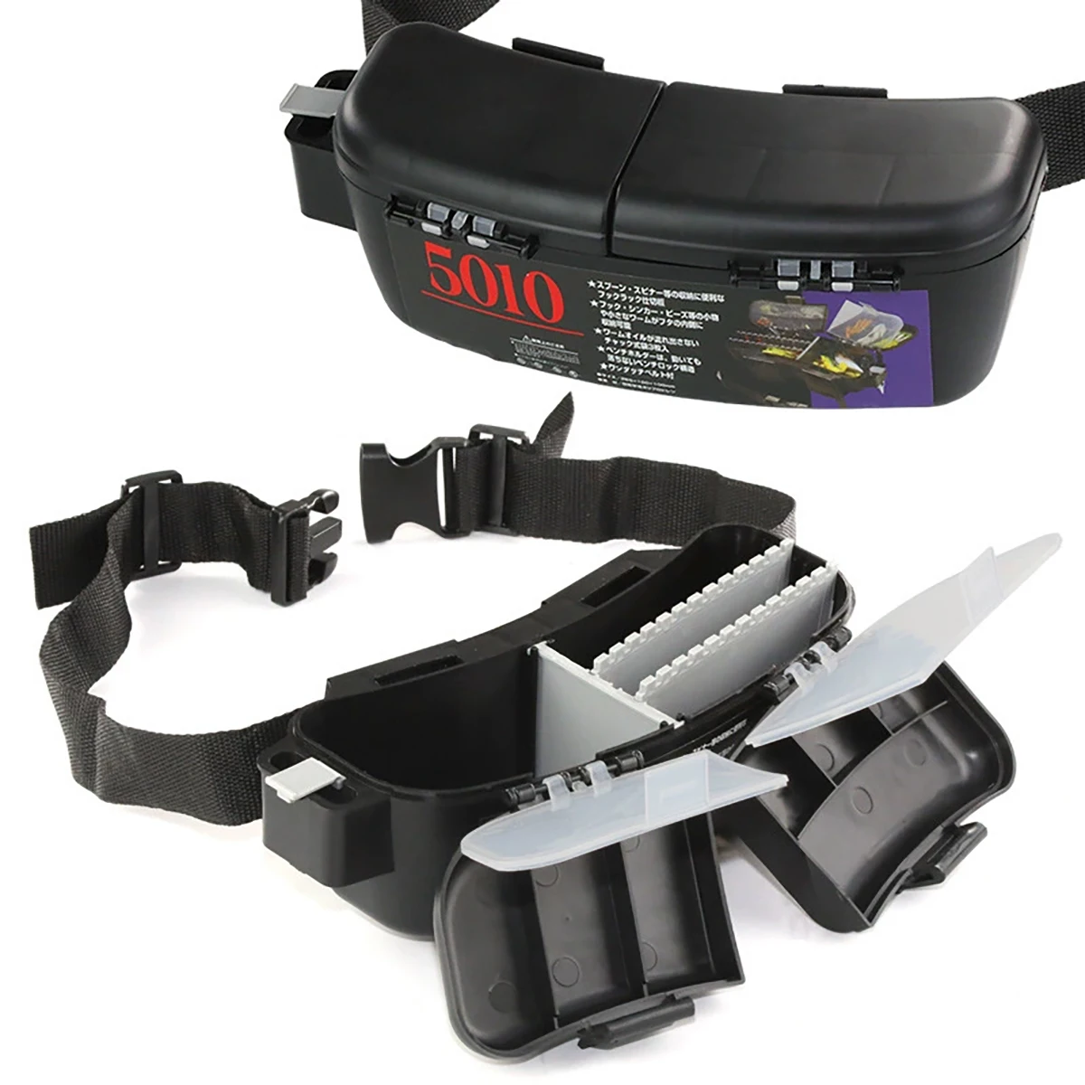 Caja de Señuelos Pesca, riñonera con cinturón ajustable, organizadora aparejos Kit almacenamiento - imagen 2