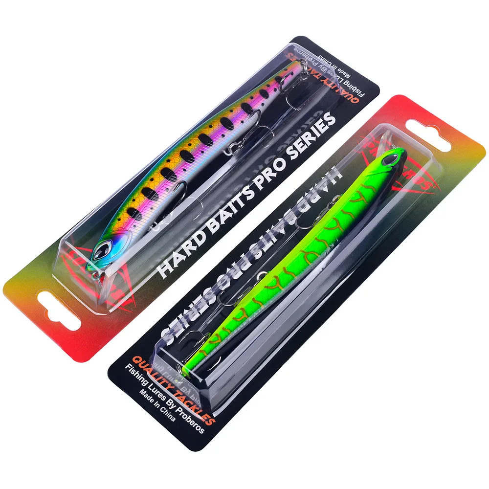 15 cm/18g19cm/32,5g Topwater flotante lápiz señuelo de pesca perro caminar CrankWobbler Stickbait Minnow cebo duro para Lucio - imagen 5