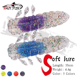 Señuelo WALK FISH Cicada: blando flotador 5,5cm 4,6g con lentejuelas