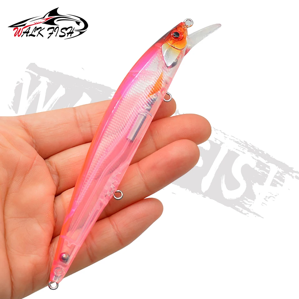 WALK FISH-Señuelos de Pesca Jerkbait Wobbler, cebos duros de 130mm y 18g, pececillos de varios colores para anzuelo de pesca profesional, 1 unidad - imagen 2
