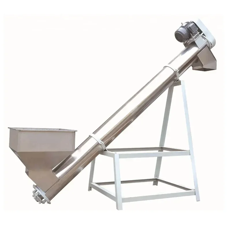 Alimentador acero 316 – Tolva vibratoria con tornillo inclinado personalizable - imagen 4
