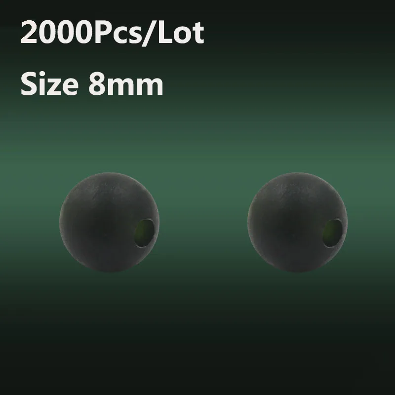 1000Pcs Black 8mm
