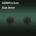1000Pcs Black 8mm