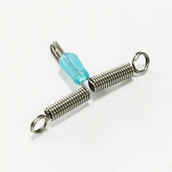 50 Uds. Línea cruzada retorcida de acero inoxidable línea de pesca bifurcación espacial aparejos de equilibrio de pesca ganchos brazo de alambre forma de T giratoria