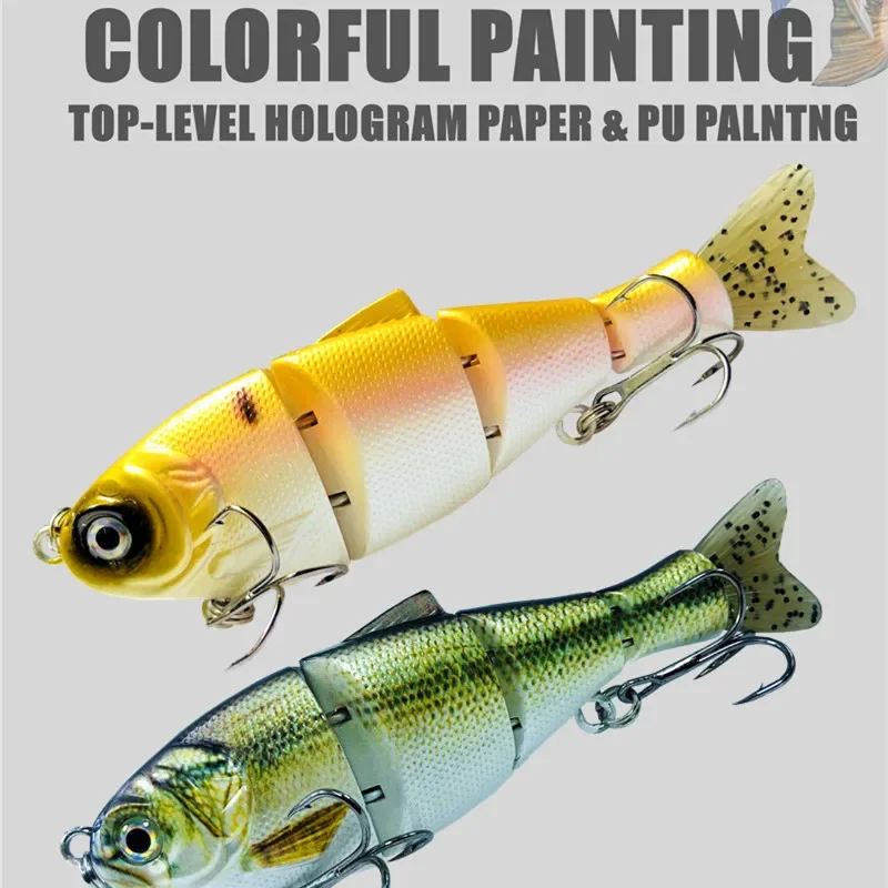 GREENSPIDER Señuelo Articulado Lucio Swimbait – Cuerpo duro para pesca - imagen 4