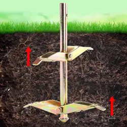 Ancla de tierra de doble capa, gancho resistente de acero duro, ancla para tienda, fijadores de invernadero de jardinería, fijador de cuerda de alambre para árbol de huerto