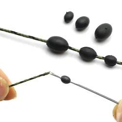 Cuentas ovaladas de tungsteno para montaje helicóptero y Chod carpa