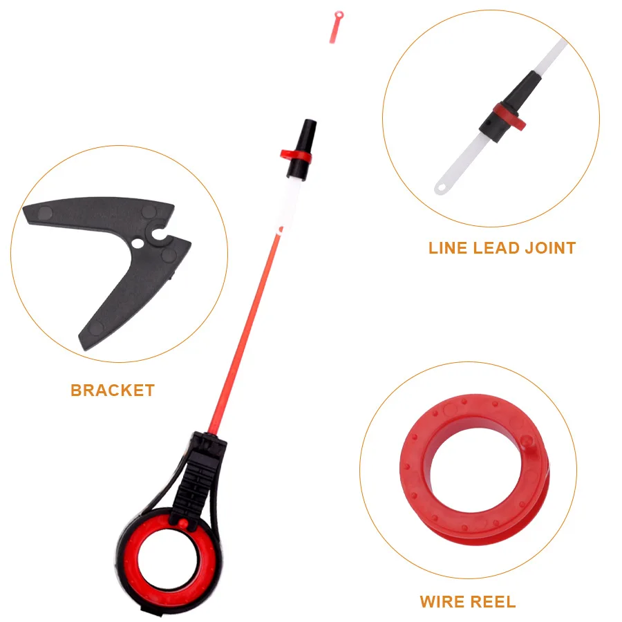 Caña de pescar portátil ultraligera, accesorio para pesca en hielo de 29CM, para exteriores, lagos de invierno - imagen 4