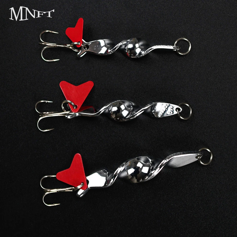 Señuelos de hoja en línea, cebo Buzzbait para lubina, Lucio, trucha, salmón, cuchillas Vib Jig, cuchara, sal/agua dulce, Spinner, 2 uds. - imagen 2