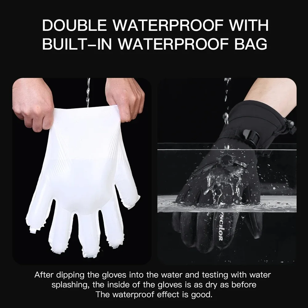 Topline Tackle Guantes de Pesca Invierno Impermeables Cálidos Hombres - imagen 3