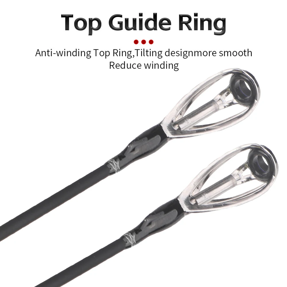 Caña de pescar de 4 secciones H, caña de viaje de carbono, portátil, fundición/Spinning, peso del señuelo 15-35g - imagen 3