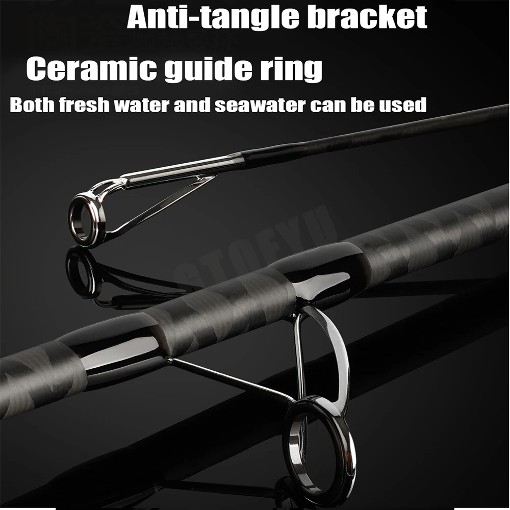 Fuji caña de carpa 4,2m 3 secciones 50lb carbono - imagen 3