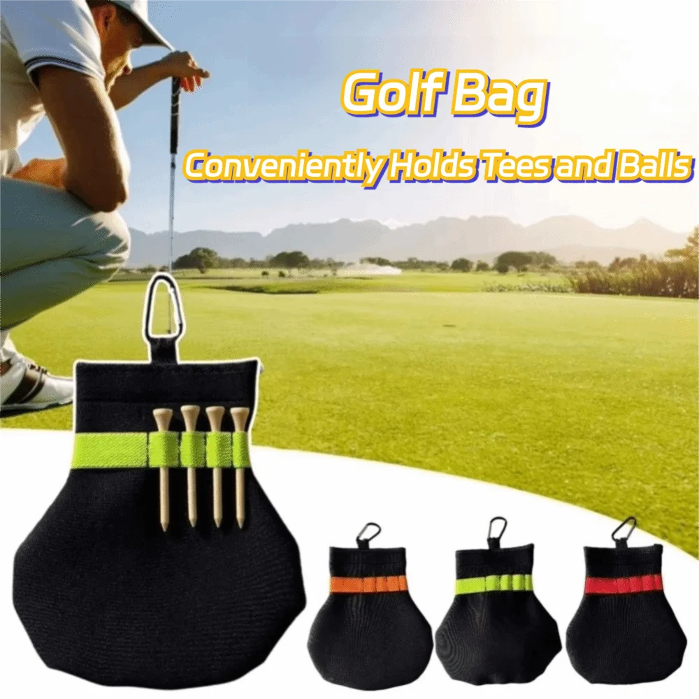 Accesorios deportivos, bolsa para pelota de Golf de terileno, Clip de Metal, soporte espacioso para camiseta de pelota de Golf, accesorios de Golf para golfistas - imagen 5