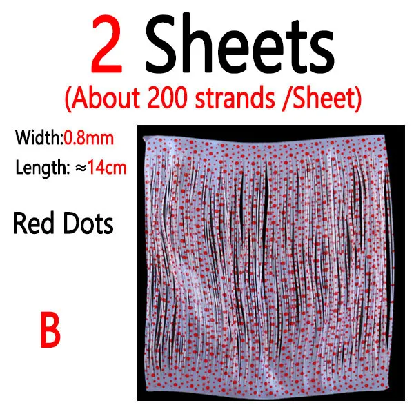 2 Sheets Red Dots