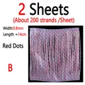 2 Sheets Red Dots