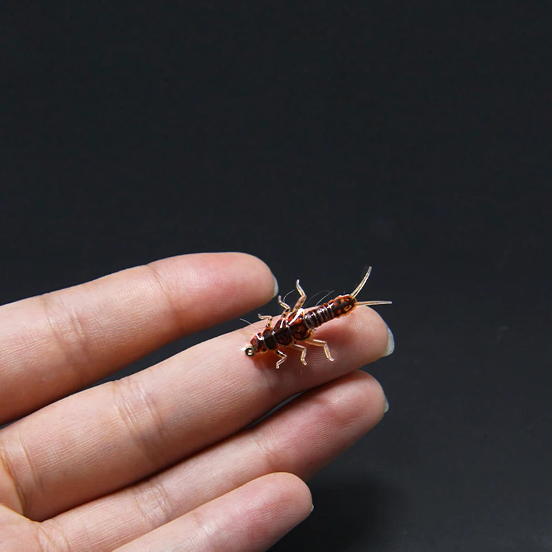 Nuevo 30 unids/set de cuerpo de goma de ninfa de piedra y anzuelos de ninfa combo de materiales sintéticos para atar moscas, pesca con mosca, moscas de ninfa artificiales - imagen 4