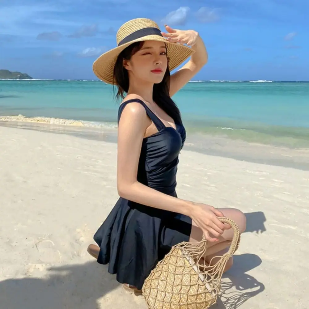 Traje de baño conservador acolchado, soporte de acero, cubierta térmica para el vientre, traje de baño recogido, diseño de Svelte, vestido Bandeau Monokini - imagen 3