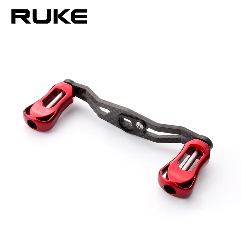 Ruke-mango de carrete de pesca, materiales de fibra de carbono para D/Ab, longitud de 105mm, tamaño del agujero 8*5/7*4mm para balancín de fundición, peso DIY 20g