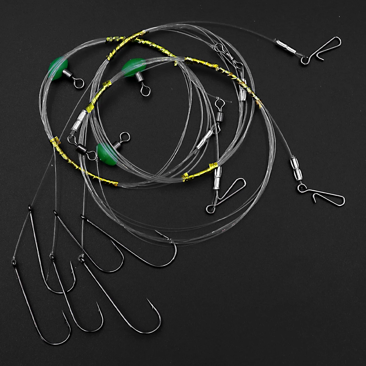 ZYZ-aparejos de polea para pesca en el mar, anzuelos dobles, aparejos de pesca preatados para lanzamiento de playa, pesca en orilla, langosta, lubina, 1 ud. - imagen 3