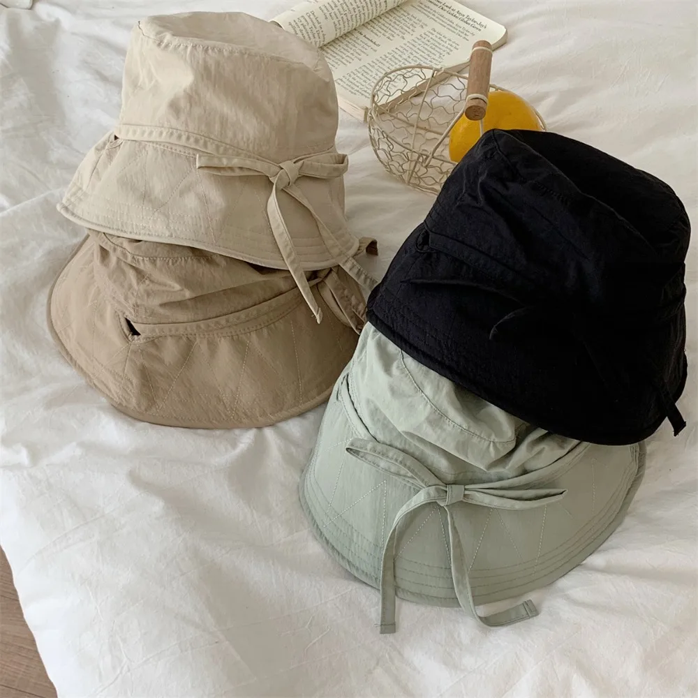Sombrero de pesca cortavientos con protección solar y cordones