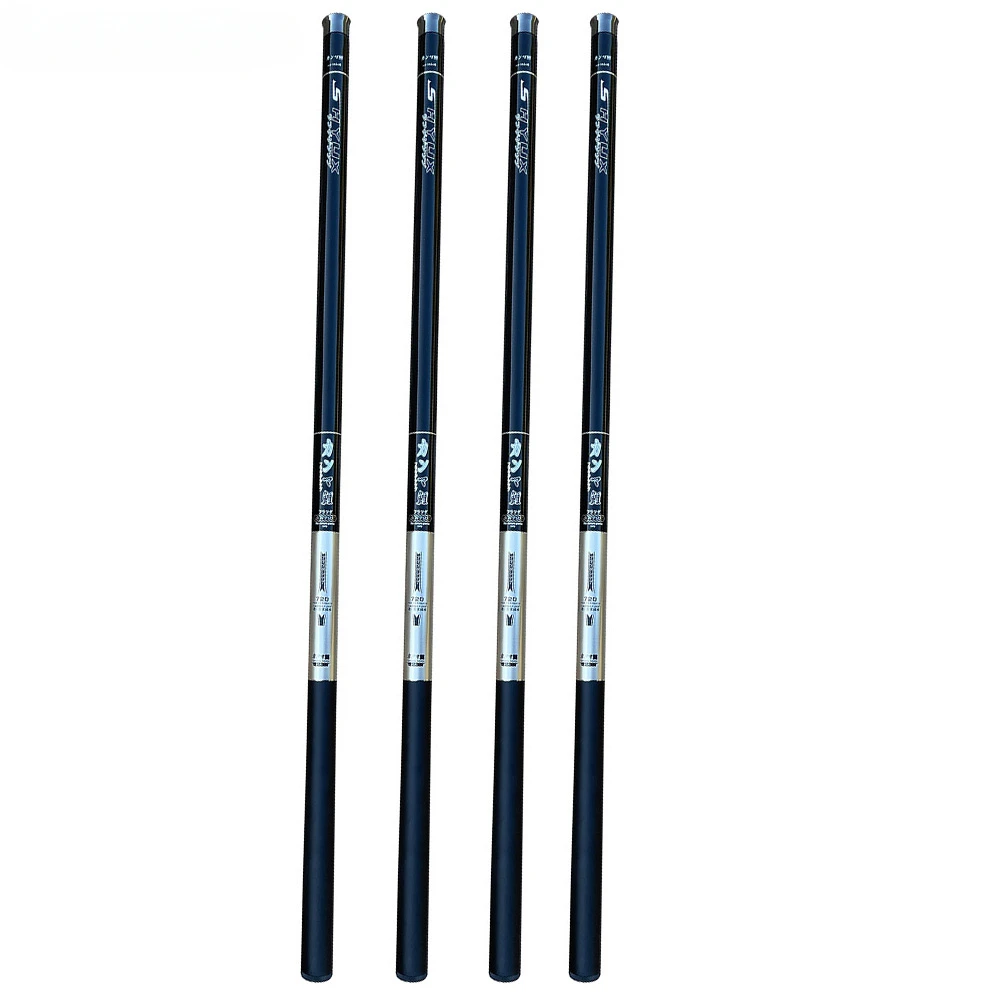 Caña de pescar de fibra de carbono, accesorio telescópico ultraligero, duro, sin anillo, estanque, Arroyo, agua dulce, 3,6 M-7,2 M - imagen 2