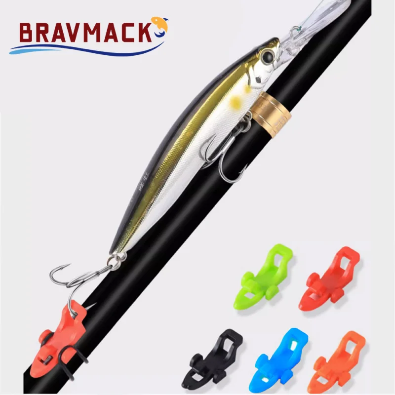 10 unids/lote caña de pescar gancho Keeper-anillo de silicona seguro Iso Hold cebo señuelos y plantillas para una pesca segura y fácil - imagen 5