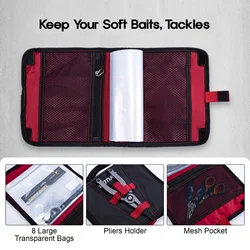 Goture Bolsa almacenamiento cebo pesca – Cremallera resistente