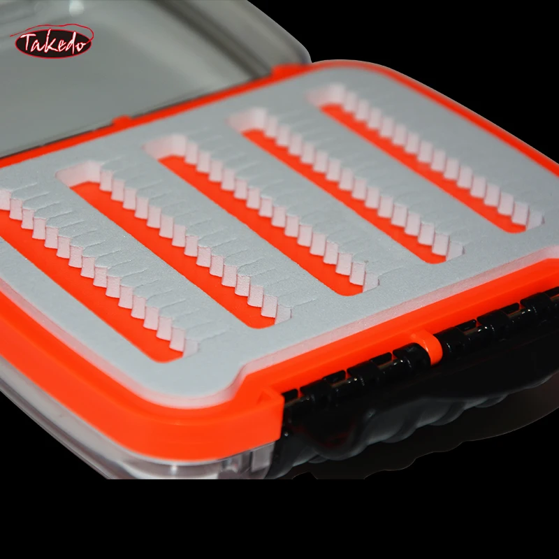 TAKEDO-caja de almacenamiento de señuelos de pesca desmontable impermeable, estuche para moscas, doble cara, caja para señuelos con mosca, cuchara, anzuelos, cebo, 1 ud. - imagen 5