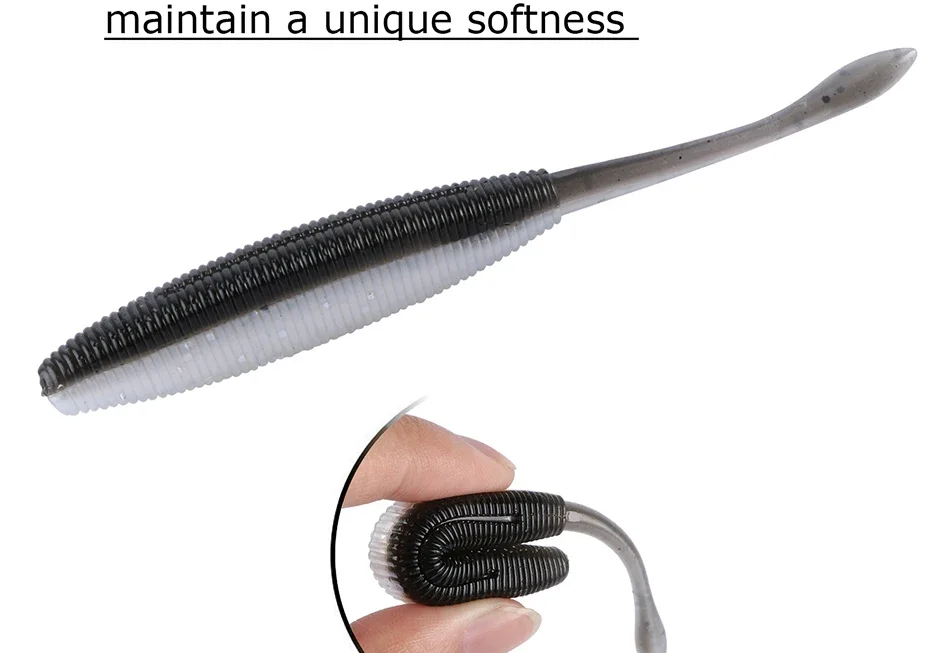 Señuelo blando Goture con detalle del perfil y diseño realista