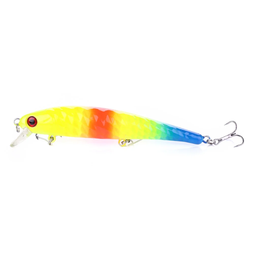 Señuelo de pesca flotante de 6 piezas, señuelos duros para pesca de pececillos, cebo Artificial, ojos 3D, Wobblers Crankbait 12cm 15g - imagen 5