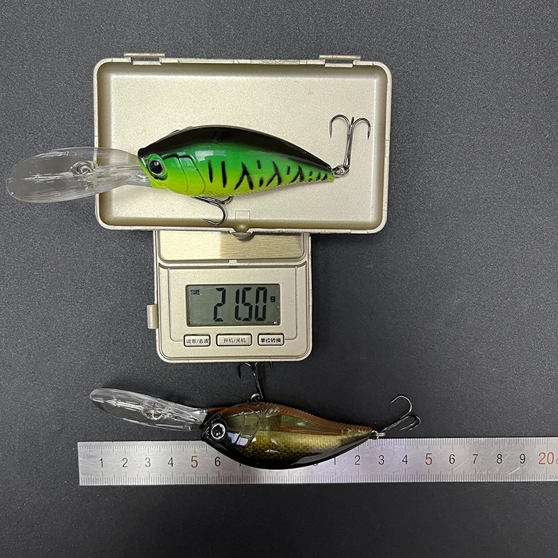 3D Deep Crank Fishing Lures 21g 70mm Floating Long Tongue Casting Wobbler Topwater Pesca Fishing Bait Minnow Swimbait Crankbait - imagen 5