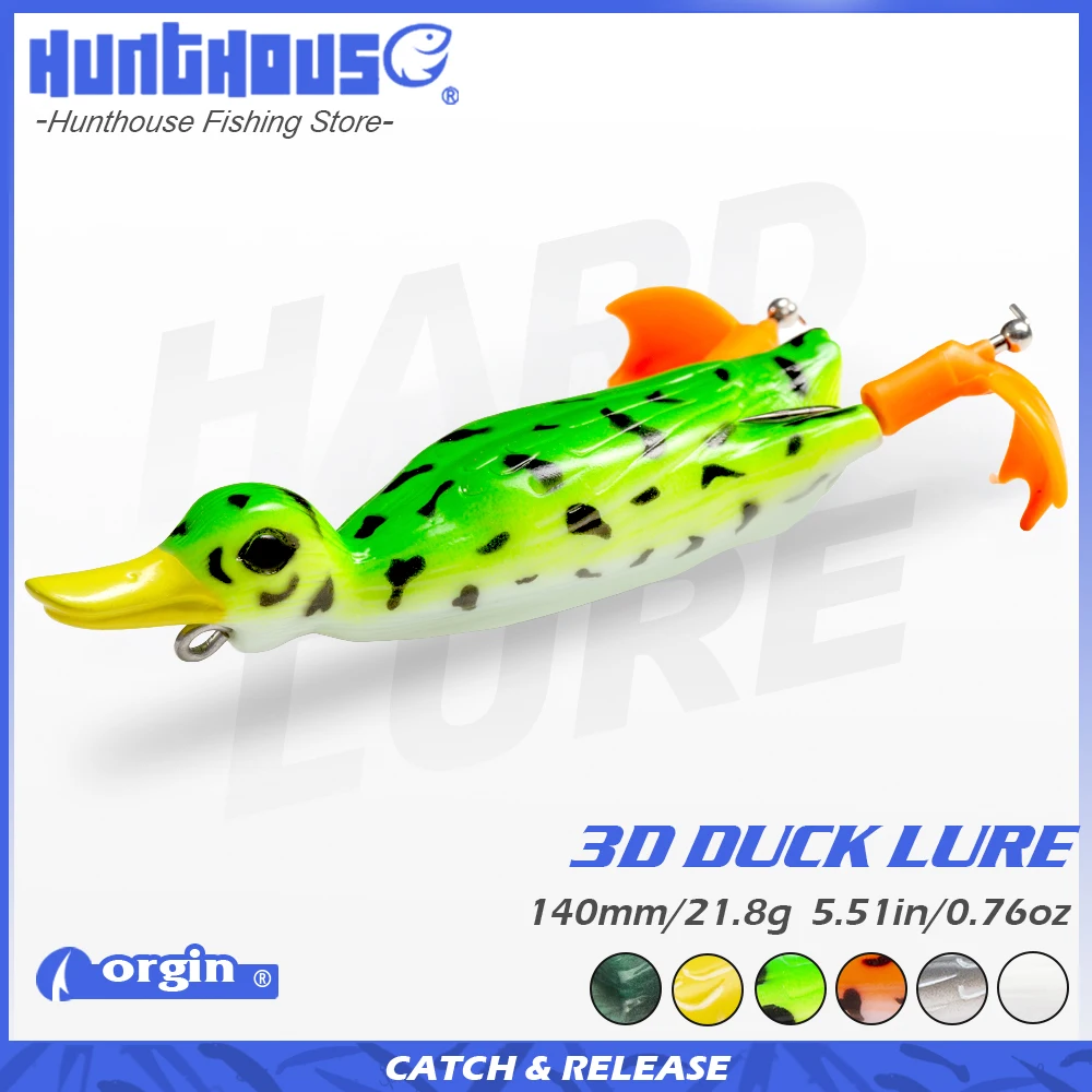 Señuelo flotante Hunthouse Splashing Duck para lucio y lubina - imagen 2