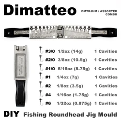 Dimatteo Molde Jig Head Redondo – Juego de pesos variados