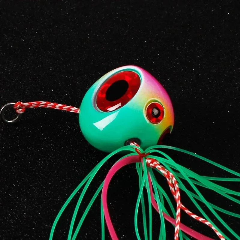 Inferno Slow Jig – Señuelo metálico con cabeza de calamar y bigotes - imagen 4