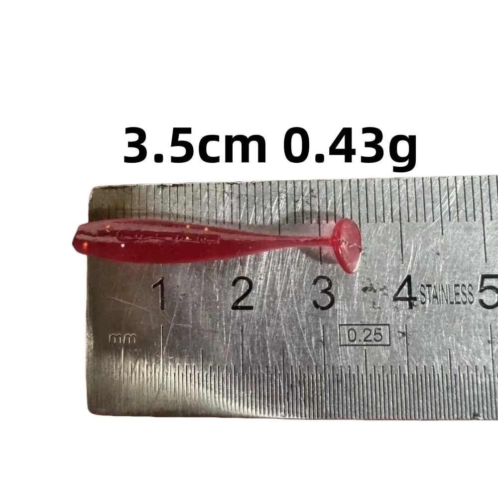 50 Uds nuevo señuelo suave 3,5 cm 0,43g señuelos artificiales para pesca gusanos blandos lubina señuelo pesca Wobbler cebo para trucha - imagen 5